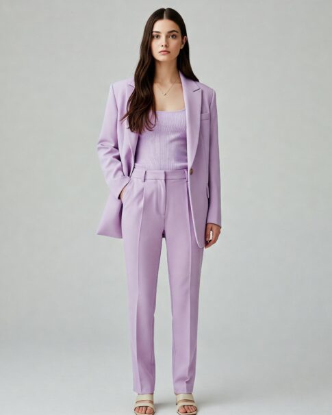 Žena v jarním outfitu