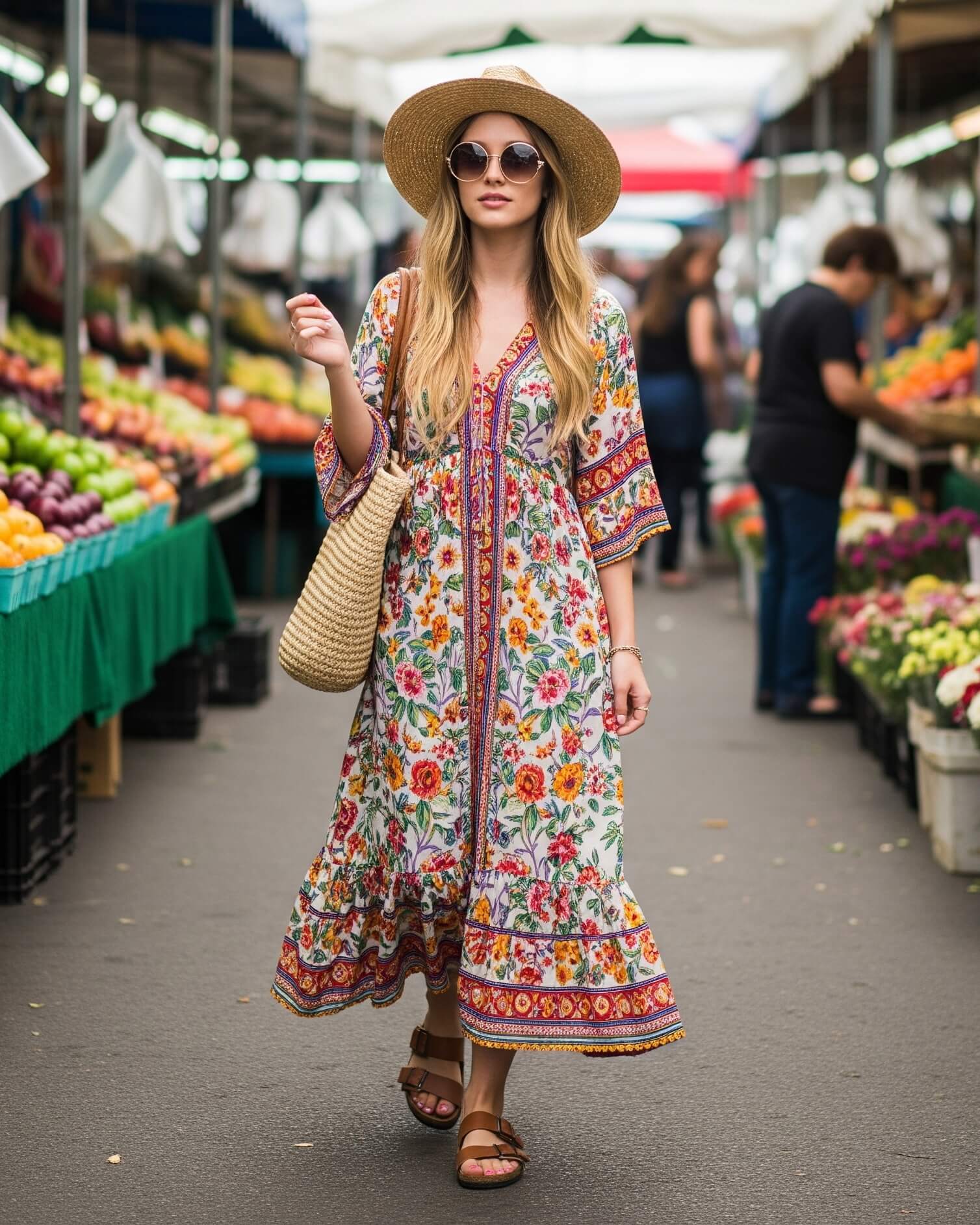 Žena ve stylovém outfitu