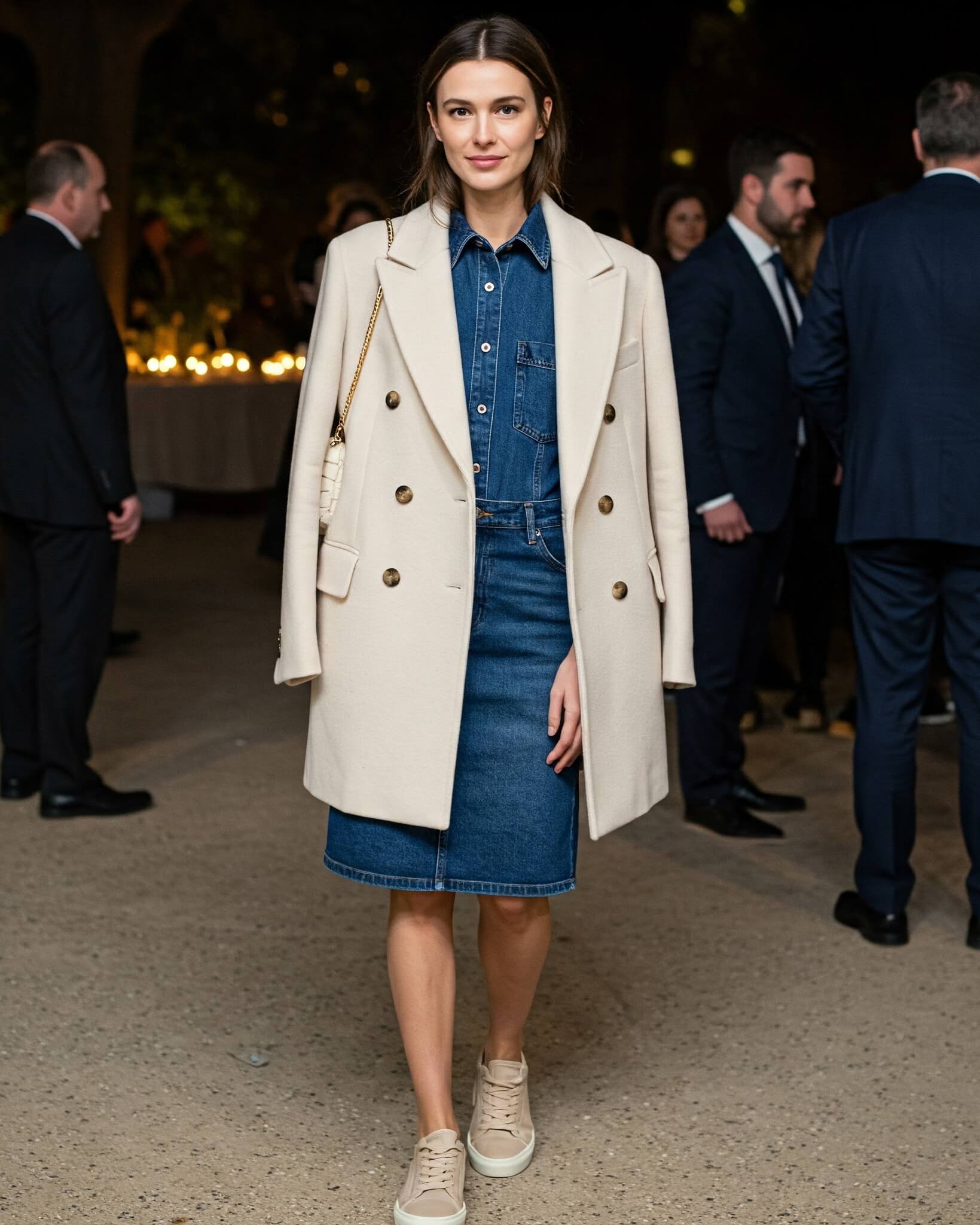 Žena ve stylovém outfitu