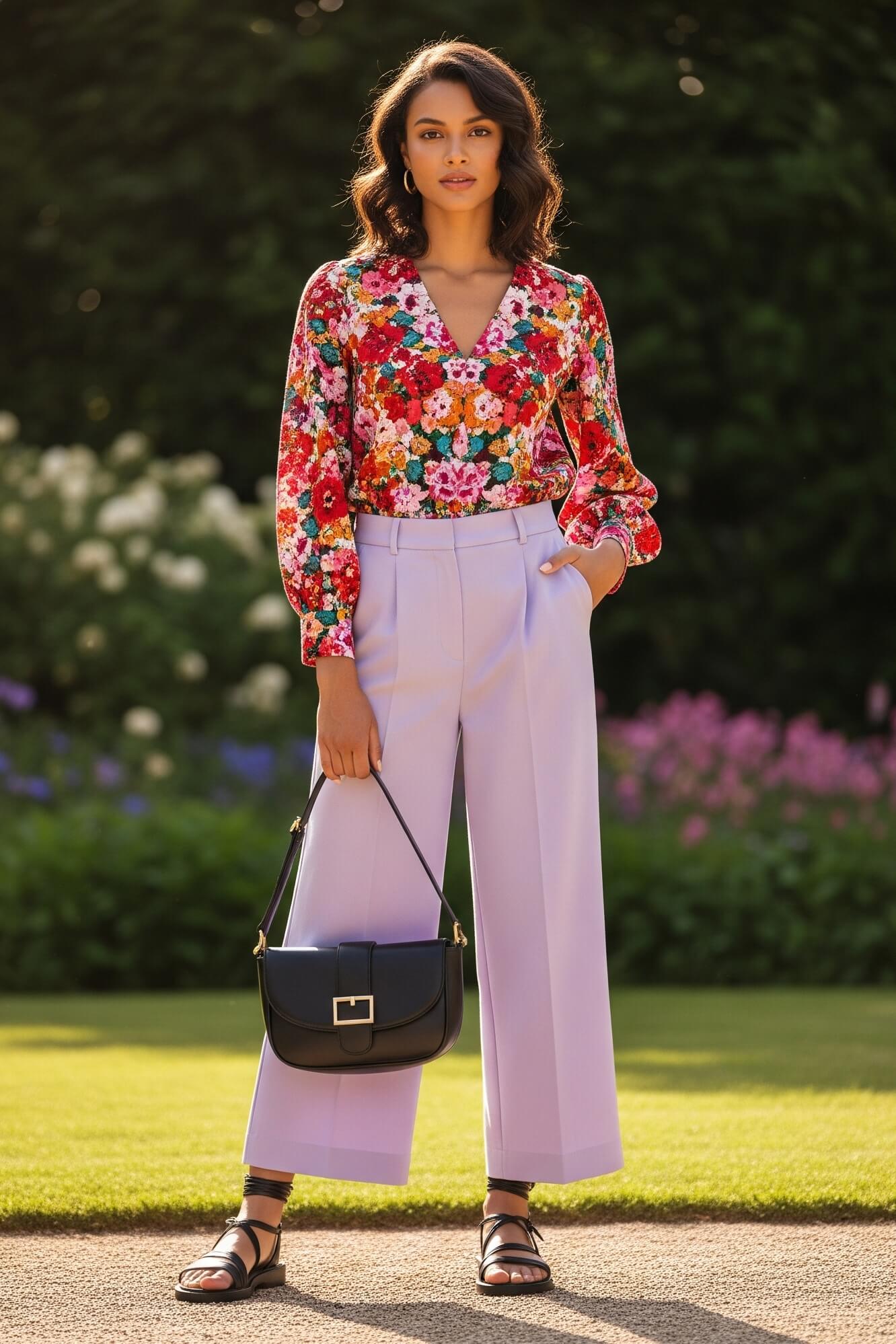 Žena v outfitu