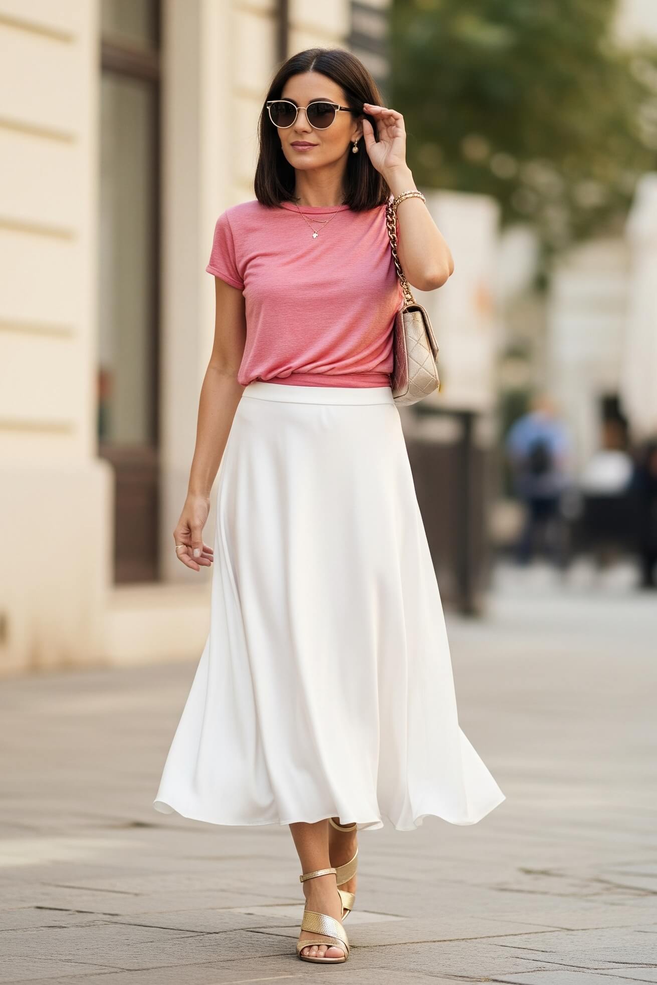 Žena v outfitu