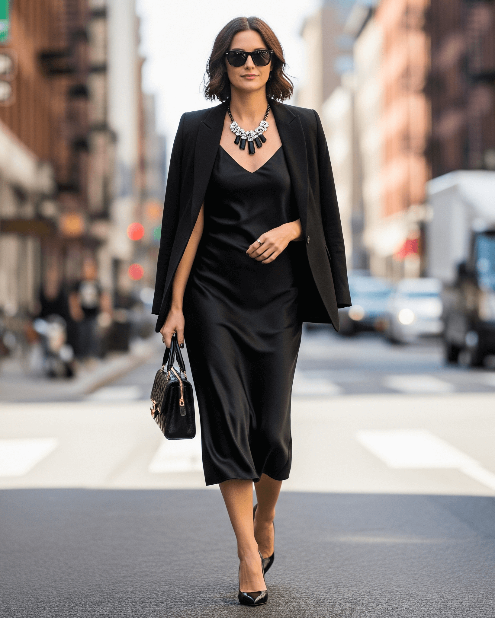 Žena v trendy outfitu