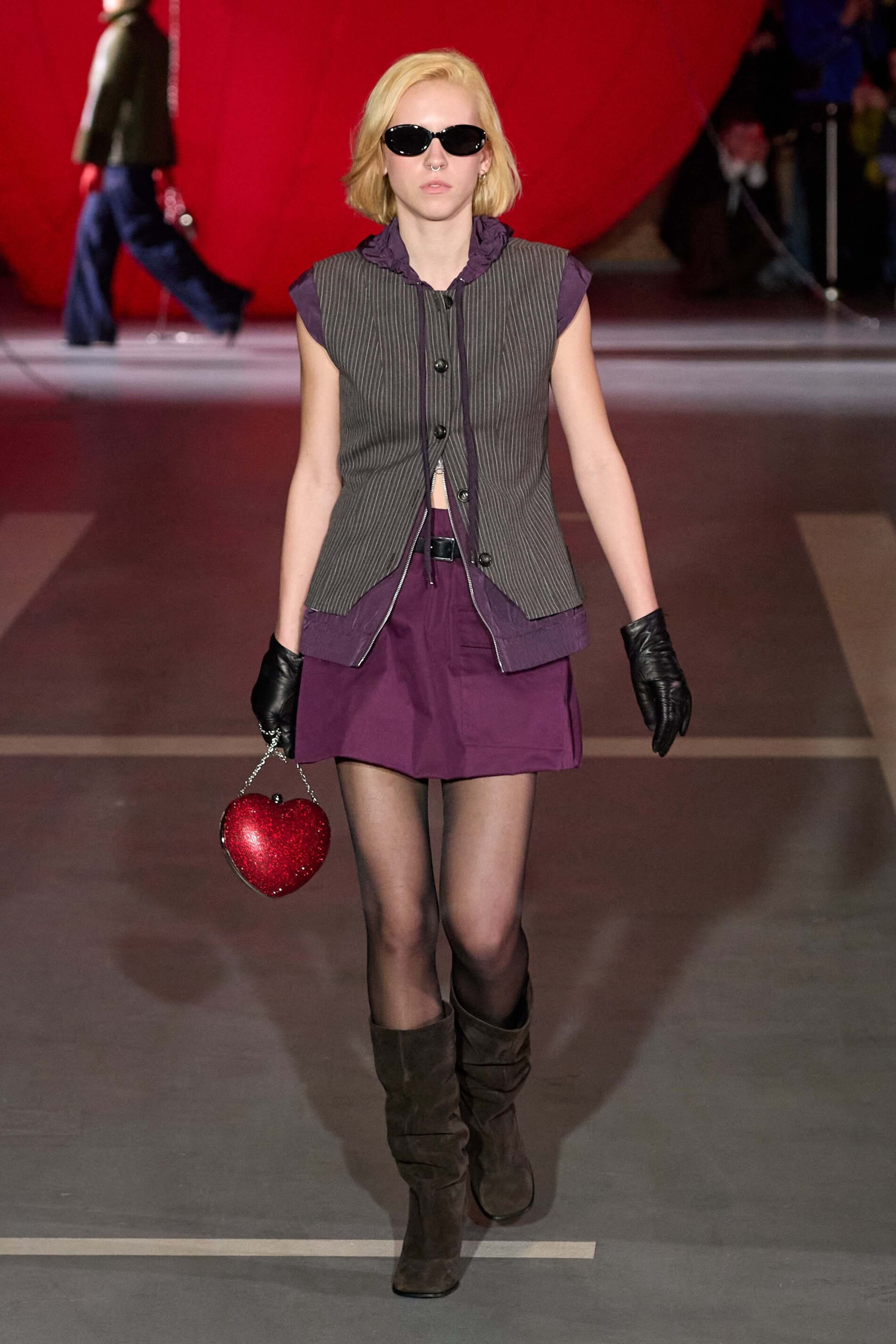 Modelka na přehlídkovém mole