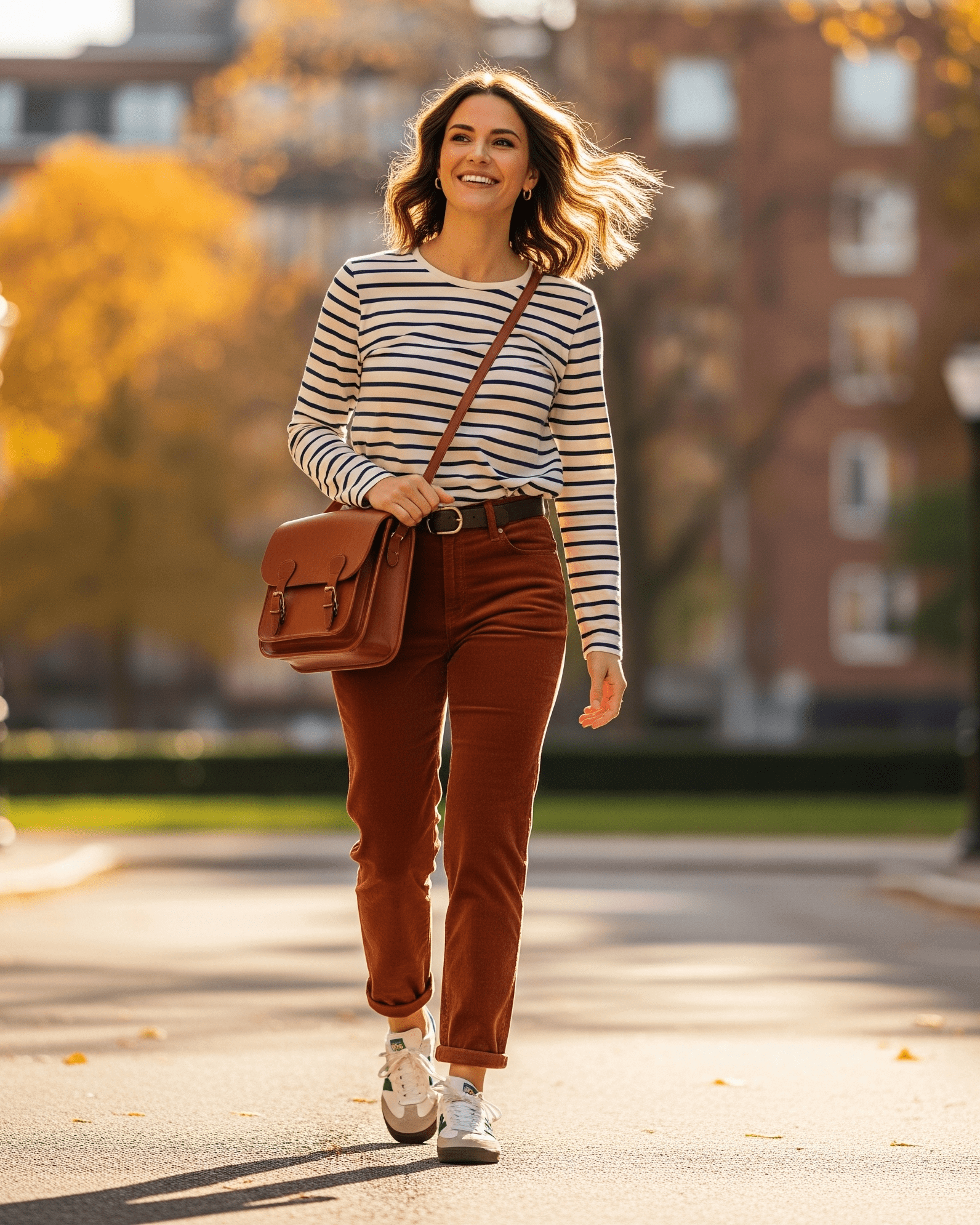 Žena ve stylovém outfitu