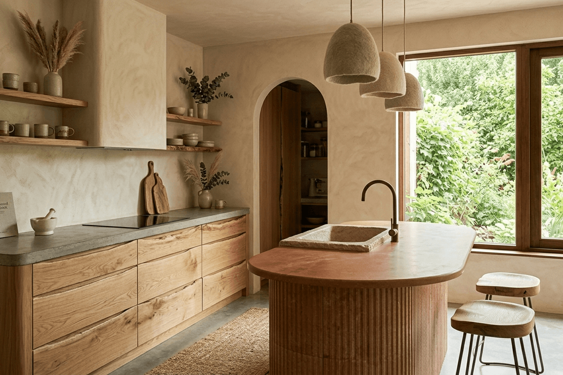 Kuchyně ve stylu Organic Modern