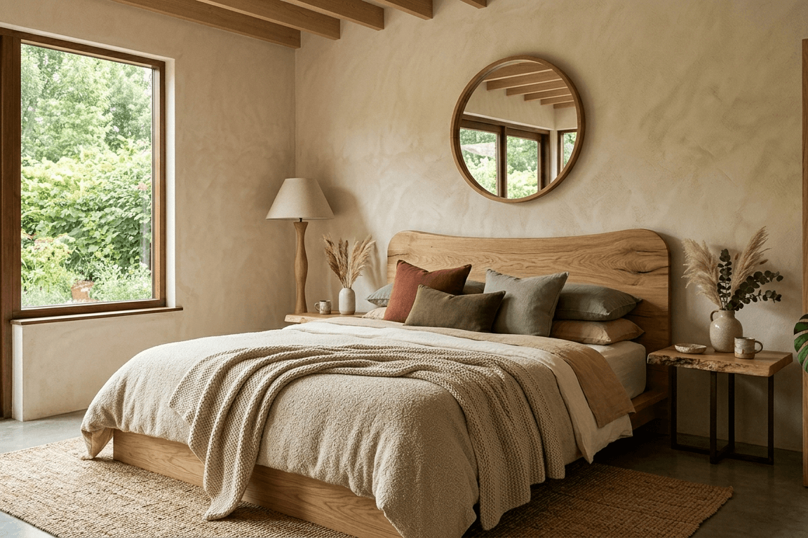 Ložnice ve stylu Organic Modern