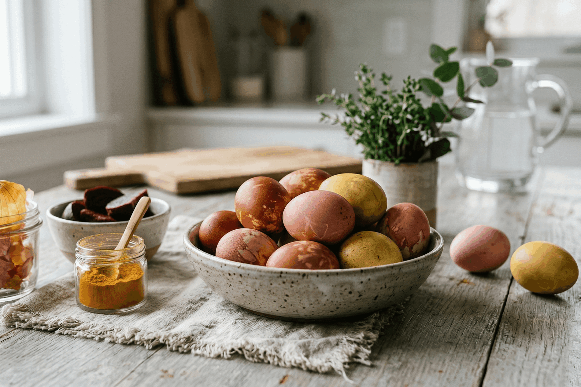 Barvení vajíček o Velikonocích